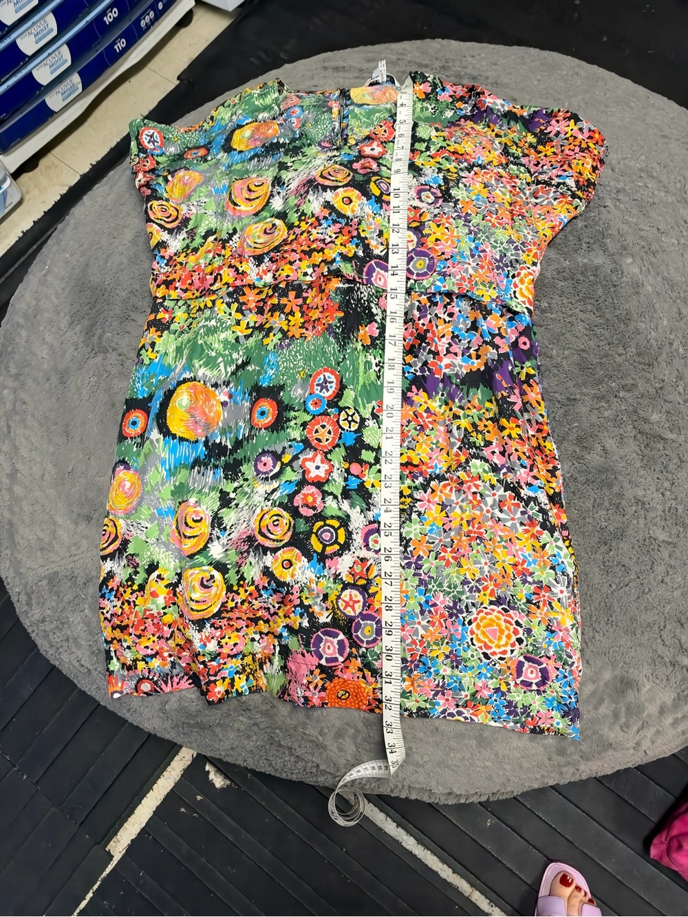 See By Chloe Multicolor Floral-Print Silk Mini Dress Size 4
